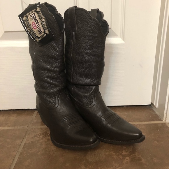 Justin Boots Shoes - Leather Justin brand Competitor Nocona boots NWT